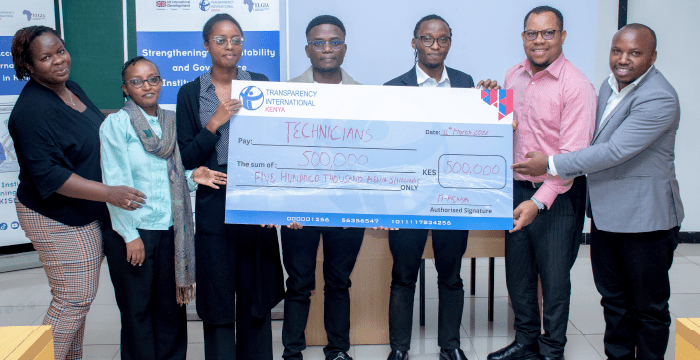 Kenyan Youth Innovators Win Ksh 500,000 for Building Civic Tech Solutions to Track Political Campaign Financing